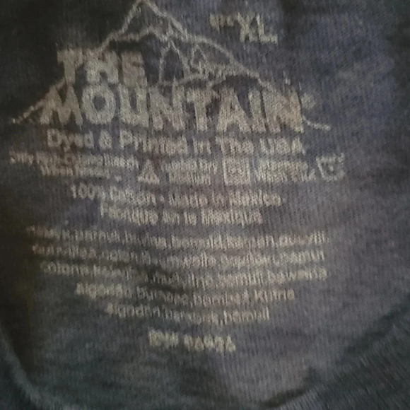 The Mountain 2016 Blue‎ Tie Dye Patriotic Bald Eagle OHT T-Shirt size XL - Picture 6 of 8